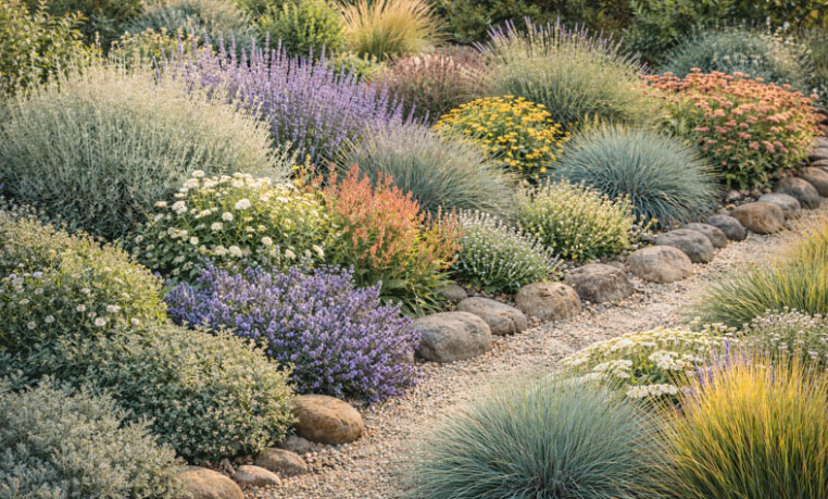 Drought-Tolerant Grasses in the yard