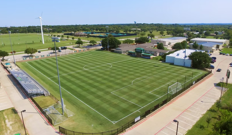 An Ethletic Field With Ryegrass Blend in florida