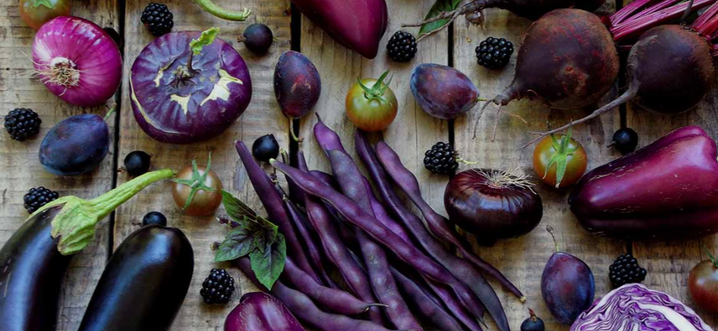 A Collection of Purple Fruits